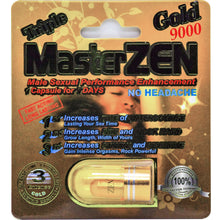 Load image into Gallery viewer, master zen pill gold, men enhancer, best male pills, mens pills, sensual enhancement

