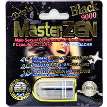 Load image into Gallery viewer, master zen black 9000, men enhancer, best male pills, mens pills, sensual enhancement
