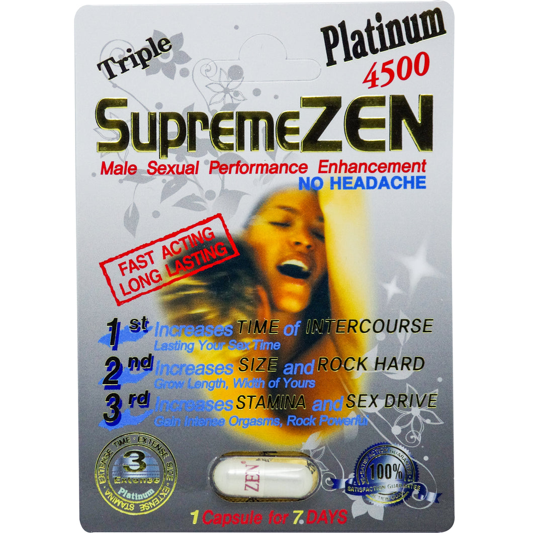 New Supreme Zen Platinum4500 / 3500Fast Acting Amplifier for Strength, Performance, Energy, and Endurance, Extra Strength