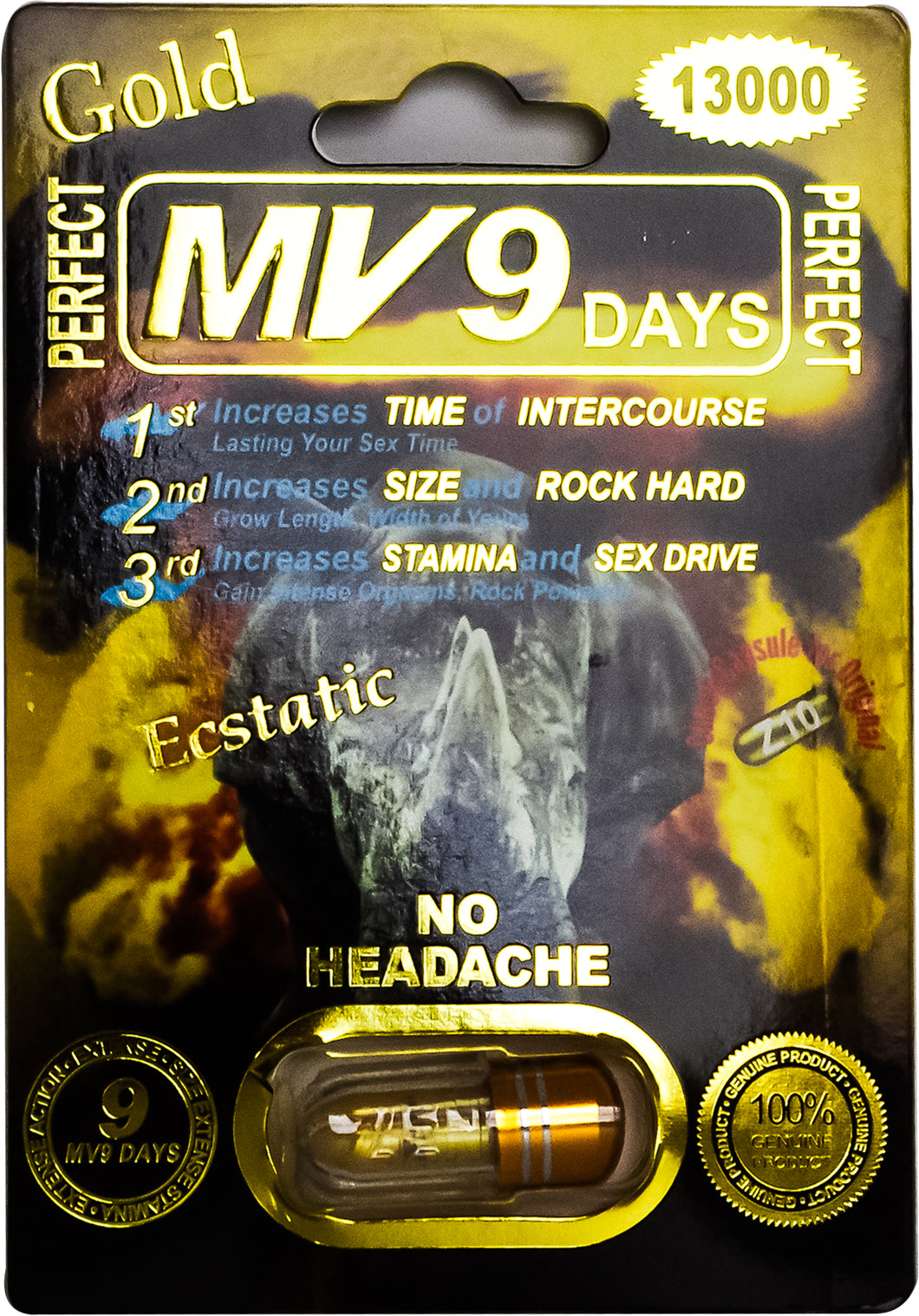 New PERFECT MV9DAYS GOLD 13000 Fast Acting Amplifier for Strength, Performance, Energy, and Endurance, Extra Strength (Copy)